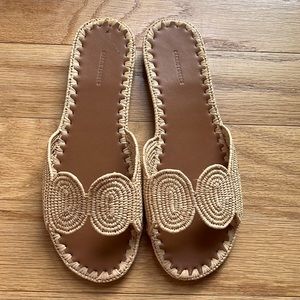 Carrie Forbes Naima slide sandal, 40, natural